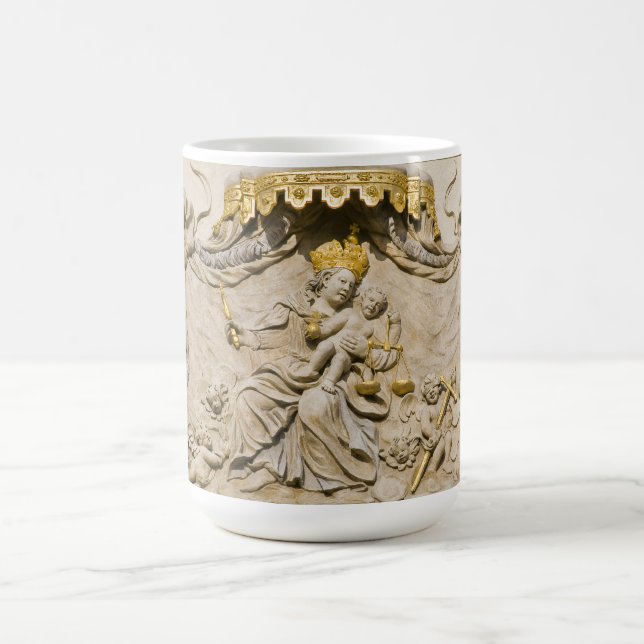 Mary Jesus Prague House Sign Coffee Mug (Center)