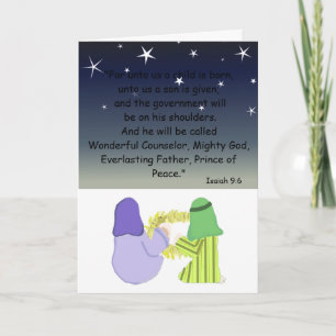 Mary, Joseph and Baby Jesus Holiday Card