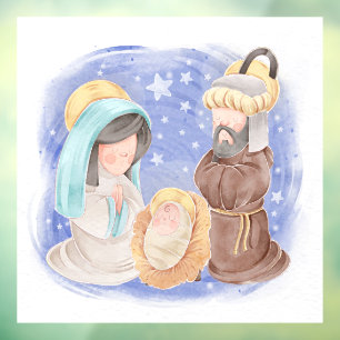 Mary, Joseph and Baby Jesus Window Cling