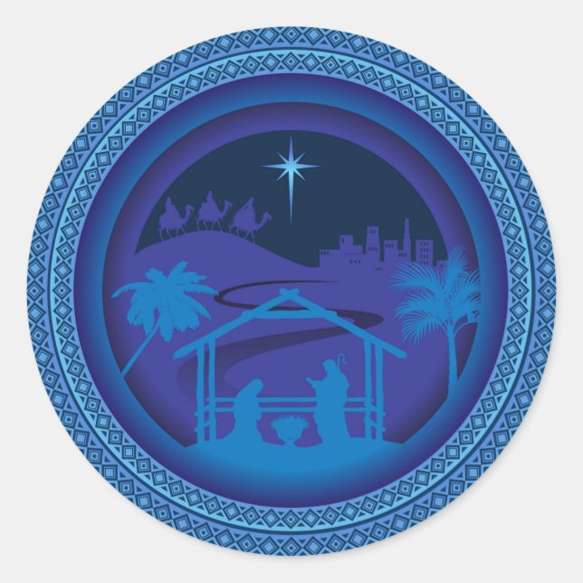 mary joseph jesus stickers (Front)