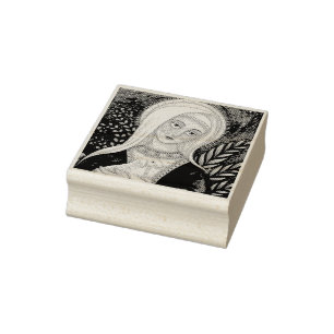 MARY & LAMB MADONNA RUBBER STAMP *Custom