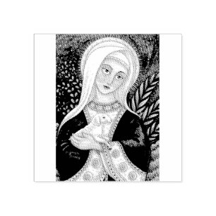 MARY & LAMB MADONNA RUBBER STAMP *Custom