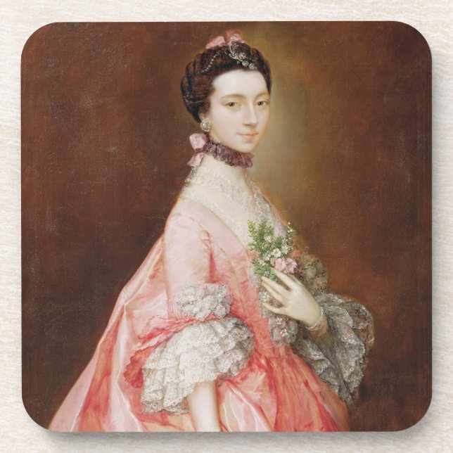 Mary Little, Later Lady Carr (oil on canvas) Coaster (Front)