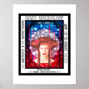 Mary Magdalane Art Gallery Show Boston MA Poster