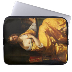 Mary Magdalene (by Artemisia Gentileschi) Laptop Sleeve