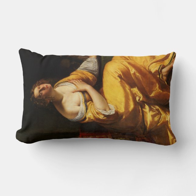 Mary Magdalene (by Artemisia Gentileschi) Lumbar Cushion (Front)