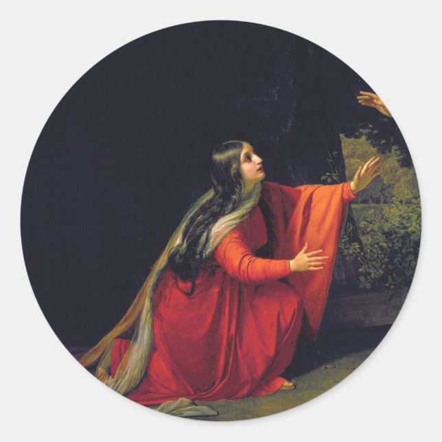 Mary Magdalene Classic Round Sticker (Front)