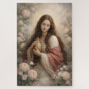 Mary Magdalene Classical Peaceful Timeless Pastel Jigsaw Puzzle