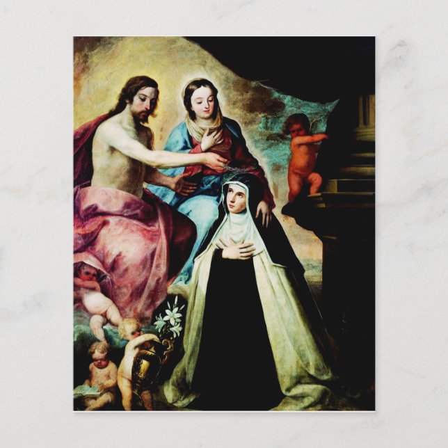 Mary Magdalene de Pazzi by Pedro de Moya (Front)