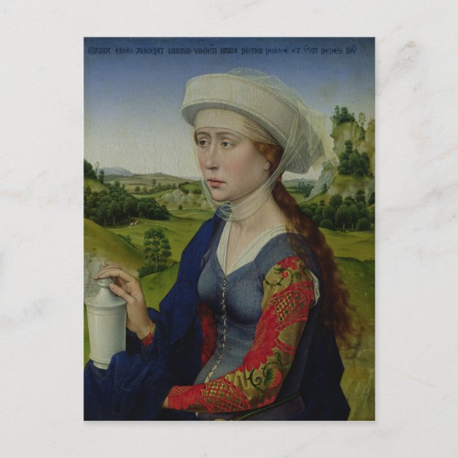 Mary Magdalene, from the right hand panel Postcard (Front)