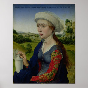 Mary Magdalene, from the right hand panel Poster