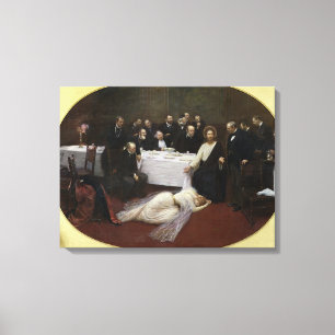 Mary Magdalene in the house of the Pharisee Canvas Print