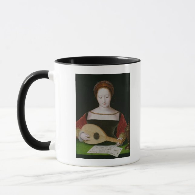 Mary Magdalene Playing a Lute Mug (Left)