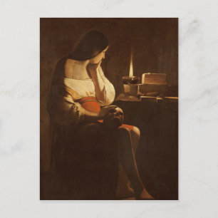 Mary Magdalene with a night light, 1630-35 Postcard