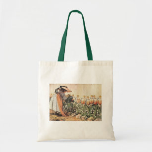 Mary, Mary, Quite Contrary Nursery Rhyme Tote Bag