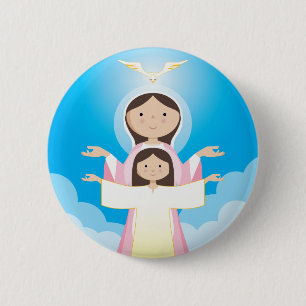 Mary Mother of God 6 Cm Round Badge