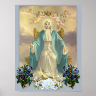 Mary mother of God, the holy virgin, poster