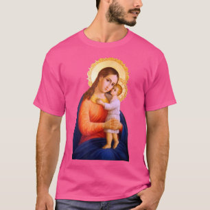 Mary Mother Of Jesuses Catholic God Lover Believer T-Shirt