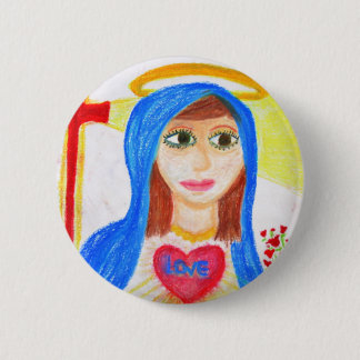 Mary, Mother of Love 6 Cm Round Badge