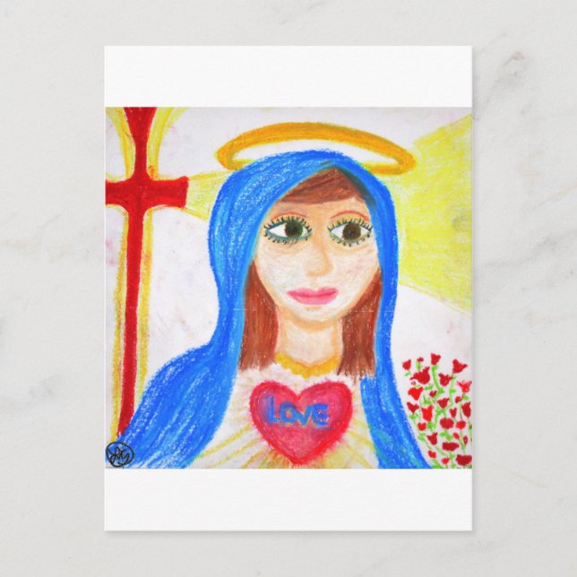 Mary, Mother of Love Postcard (Front)
