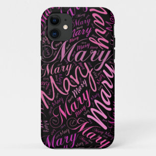 Mary Name Collage iPhone 11 Case