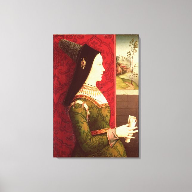 Mary of Burgundy  daughter of Charles the Bold Canvas Print (Front)