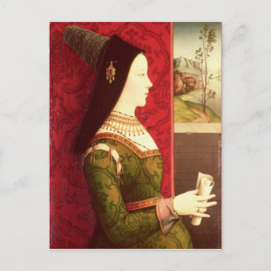 Mary of Burgundy  daughter of Charles the Bold Postcard