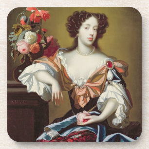 Mary of Modena (1658-1718), c.1680 (oil on canvas) Coaster