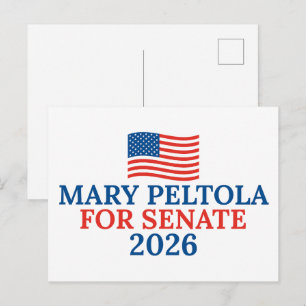 Mary Peltola for Senate 2026 Alaska Election Postcard