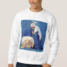 Mary Praying And Baby Jesus