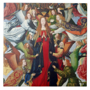 Mary, Queen of Heaven, c. 1485- 1500 Tile
