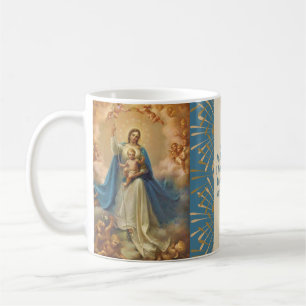 Mary Queen of Heaven Jesus Angels Coffee Mug
