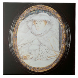 Mary Queen of Scots (1542-87) as a Widow Tile
