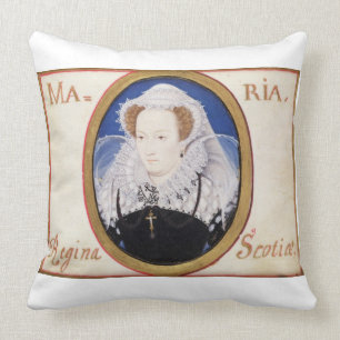 Mary Queen of Scots (1542-87) (gouache on vellum) Cushion