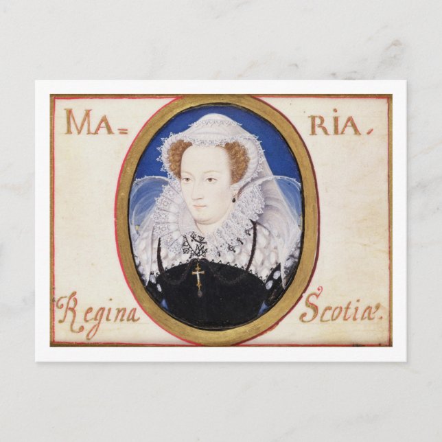Mary Queen of Scots (1542-87) (gouache on vellum) Postcard (Front)
