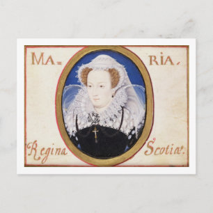 Mary Queen of Scots (1542-87) (gouache on vellum) Postcard