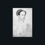 Mary Queen of Scots, 1559 Canvas Print<br><div class="desc">Mary Queen of Scots,  1559 | by Francois Clouet | Art Location: Bibliotheque Nationale,  Paris,  France | French Artist | Image Collection Number: XIR287001</div>