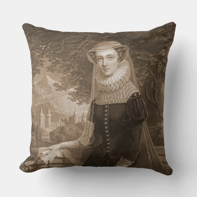 Mary Queen of Scots 1852 Cushion (Front)