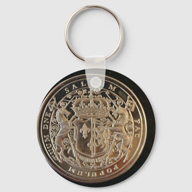MARY QUEEN OF SCOTS ANCIENT COIN KEY RING (Front)