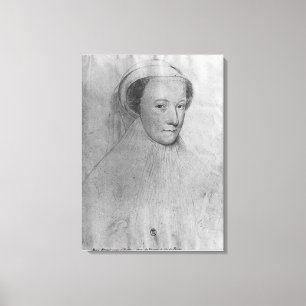 Mary, Queen of Scots  in white mourning, 1560 Canvas Print
