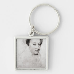 Mary, Queen of Scots in white mourning, 1560 Key Ring