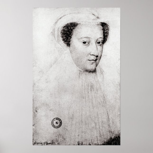 Mary, Queen of Scots  in white mourning, 1560 Poster (Front)