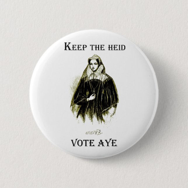 Mary Queen of Scots Scottish Independence Badge (Front)