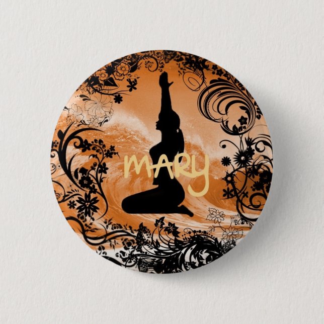Mary Quite Contrary Button (Front)
