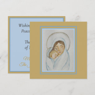 Mary’s Mantle & Child Christmas Flat Card