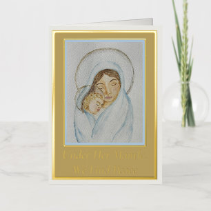 Mary’s Mantle Foil Christmas Card
