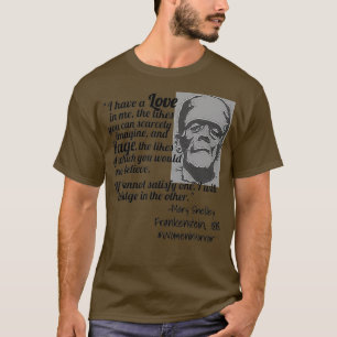 Mary Shelley Frankentein  Gothic Horror T-Shirt
