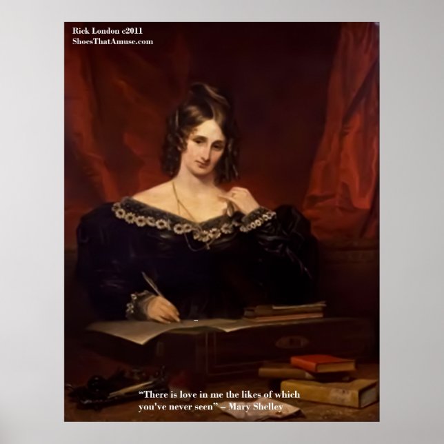Mary Shelly "Love Never Seen" Quote Posters (Front)
