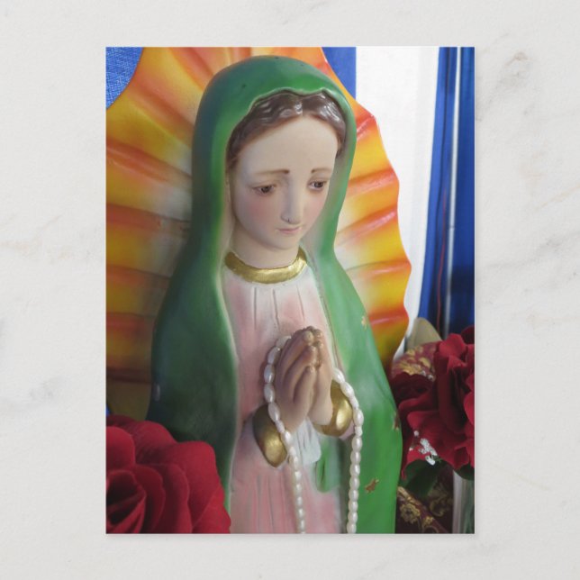Mary Statue Postcard (Front)
