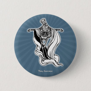 Mary Steam Virgin 6 Cm Round Badge